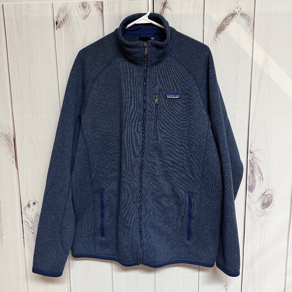 Patagonia Men’s Better Sweater Full Zip Extra Large Classic Navy EUC
